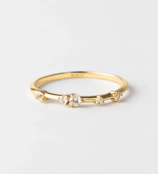 Starscape White Sapphire Ring